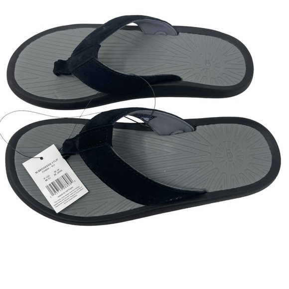 Ugg Men’s Size 11 Brookside II Flip Flop Sandals black NWT